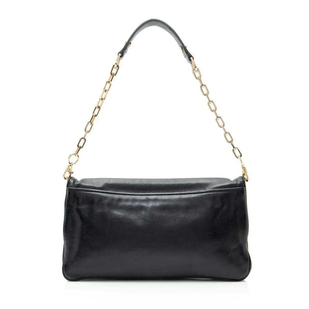 Tory Burch Leather Reva Bombe Clutch